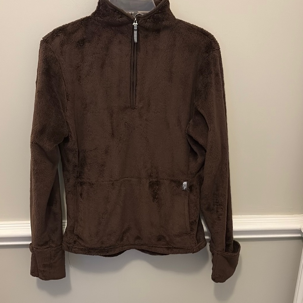 The North Face Brown Fleece Pullover Medium.